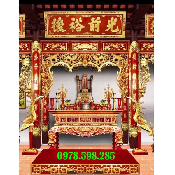 Không gian thờ đẹp mẫu 03