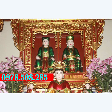 Tượng Mẫu Ma Thi Cao Sơn - gỗ mít - sơn son thếp vàng