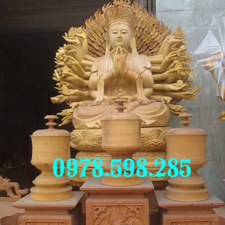 Tượng phật bà gỗ mít