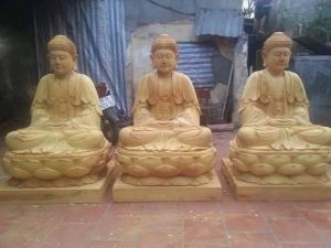 tượng Tam Thế - mộc gỗ mít