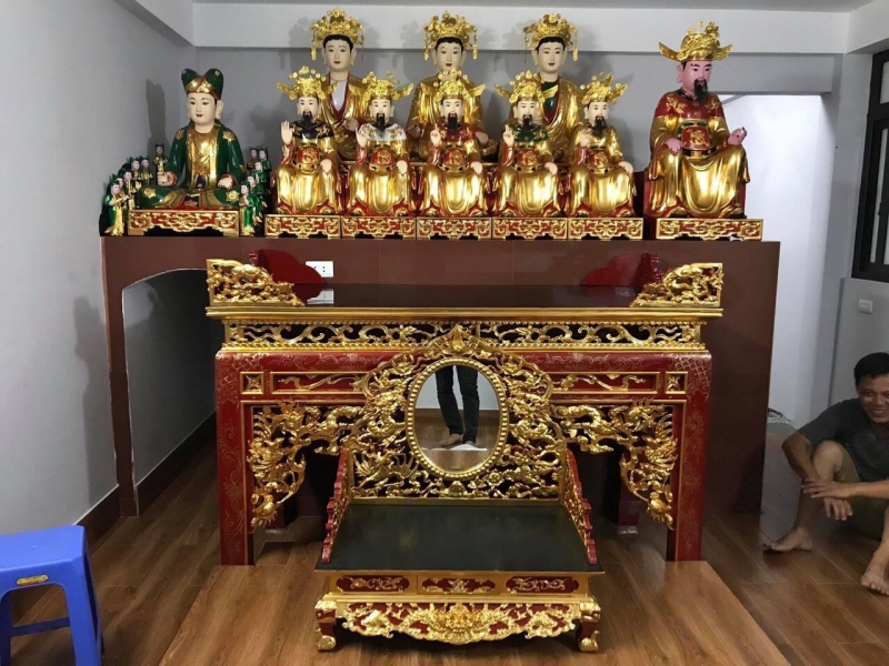 Ban Thờ Công Đồng - sơn thếp