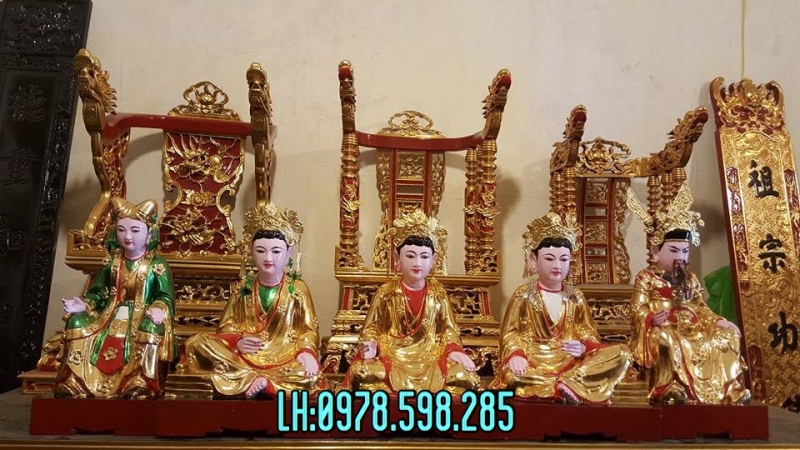 Tượng thánh mẫu thếp vàng đẹp