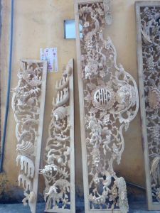 cửa võng tứ linh hóa - Mộc