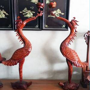 Hạc thờ gỗ hương