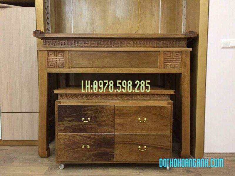 6 mẫu bàn thờ chung cư loại đẹp